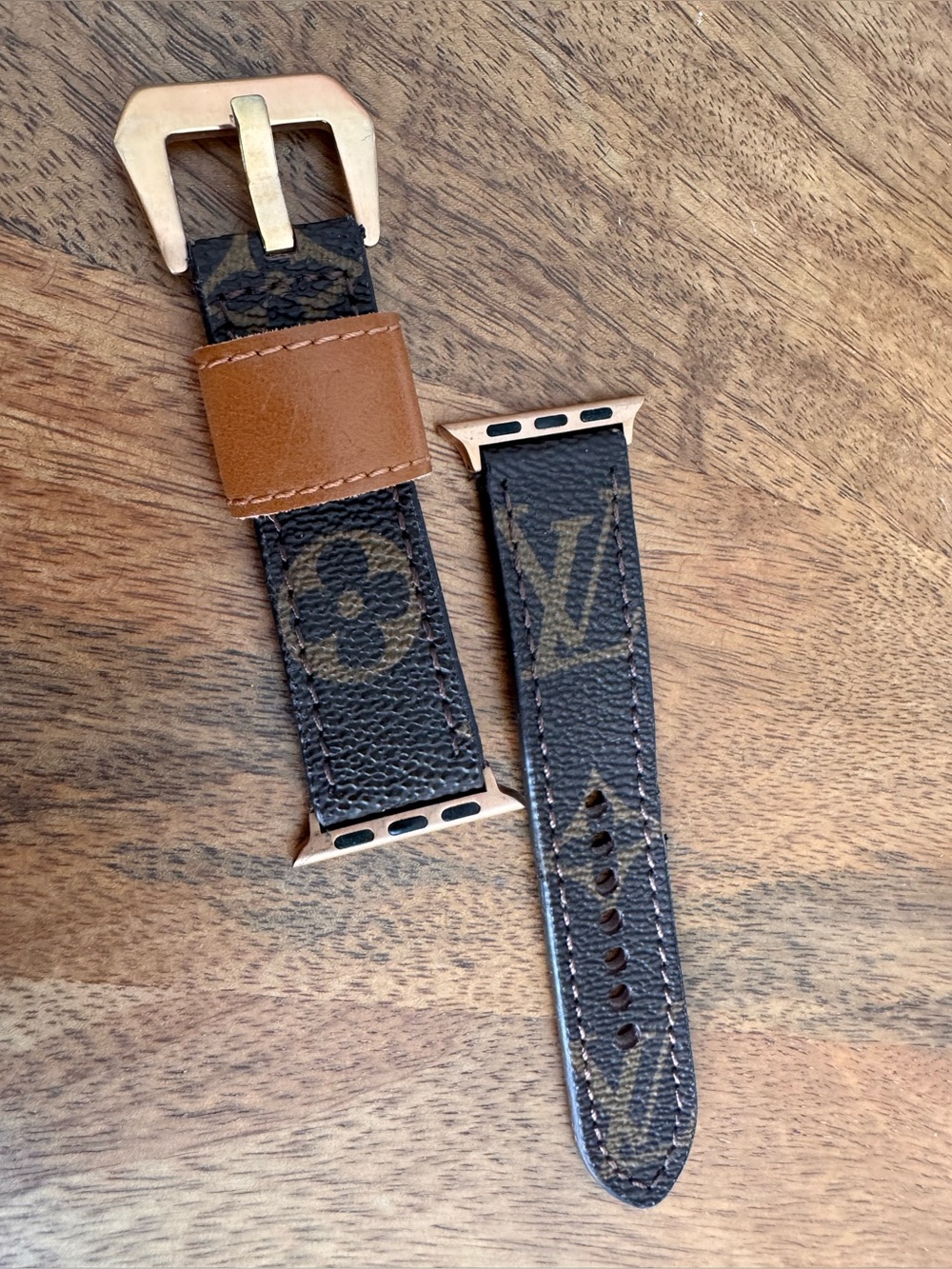 Upcycled LV Apple Watch band 38-40mm